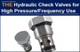 AAK hydraulic check valve, 20% expensive, with service life twice than peer