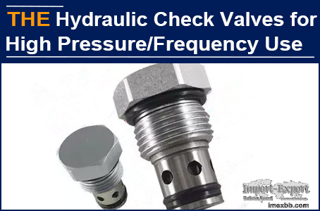 AAK hydraulic check valve, 20% expensive, with service life twice than peer