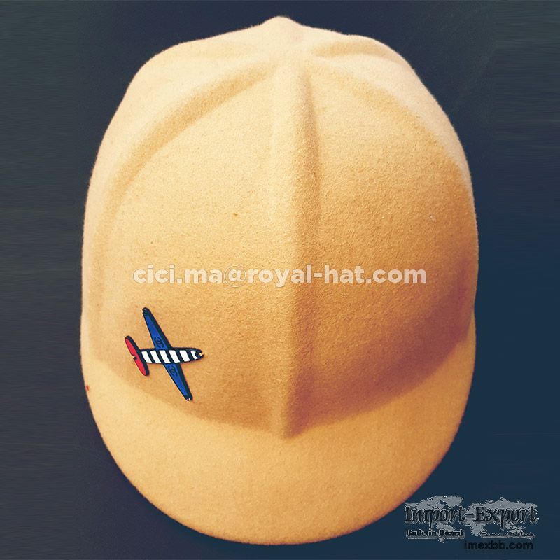 Cotton Leisure Custom Design Wool Felt Caps