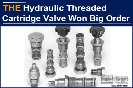 Comparing 30 factories, Arthur chose AAK hydraulic threaded cartridge valve
