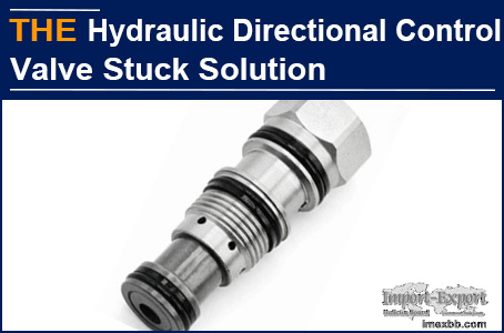 The valve spool is stuck, AAK hydraulic directional control valve solved it