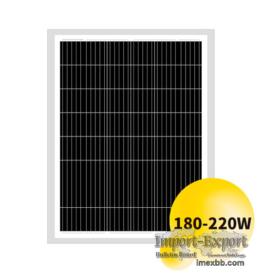 180W-220W Poly Solar Panel With 48 Pieces Solar Cells