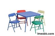 Metal Folding Children Kids Small Card Table With Chairs