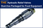 AAK hydraulic relief valve with dust-free packaging and no jamming