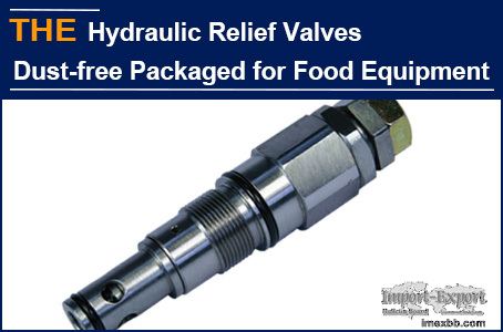 AAK hydraulic relief valve with dust-free packaging and no jamming
