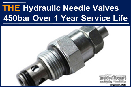 AAK Hydraulic Needle Valves 450bar over 1 Year service life