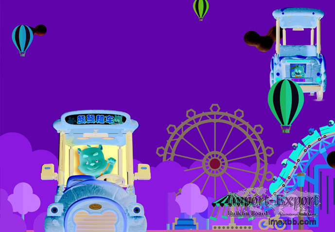 C&Q Amuesement Aqi Bear Accompanying Electric Car