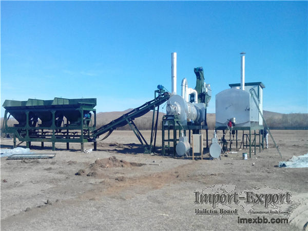 Mobile asphalt plant