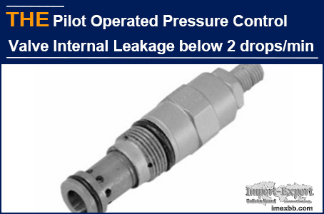 AAK pressure control valve with internal leakage less than 2drops/min