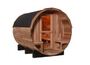 Traditional Canadian Red Cedar Solid Wood Barrel Sauna Rooms Outdoor Wet St