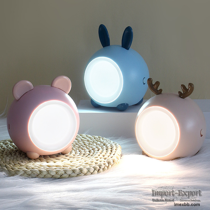 Cute Little Night Light LED Touch Stepless Dimming Bedroom USB Charging Bed