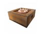 Indoor 800mm Garden Gas Fire Pits ISO9001 Corten Steel Brazier