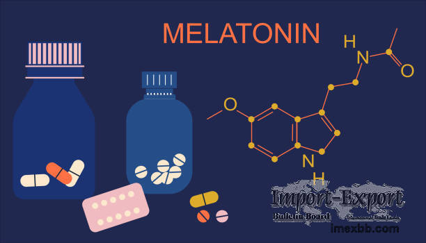 Melatonin 98% Sleep Improving Dietary Supplement Raw Materials