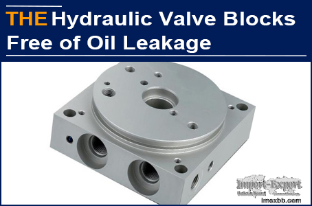 AAK hydraulic valve block, free of oil leakage, Kayden admired
