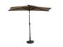 Half Side Balcony Umbrella Outdoor Stand Pole Wall Parasol DIA2.3M