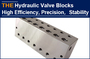 AAK hydraulic valve blocks, processed with compound tools, Zero admired