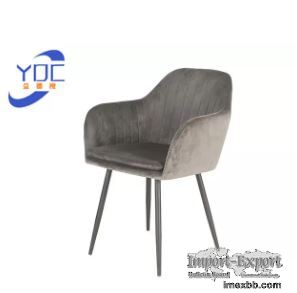 Dining Room Furniture Luxury Modern Velvet Metal Dining Chair Contemporary 