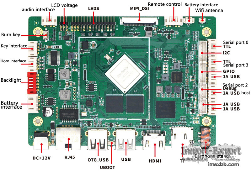 Android motherboard support Rockchip RK3288 CPU  HD-MI LVDS MIPI