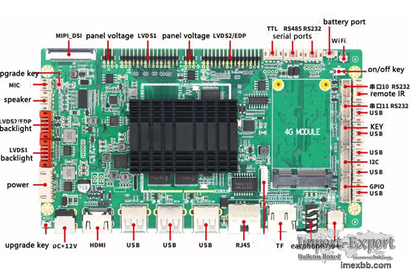 android motherboard Rockchip RK3288 HD-MI LVDS EDP android mini pc