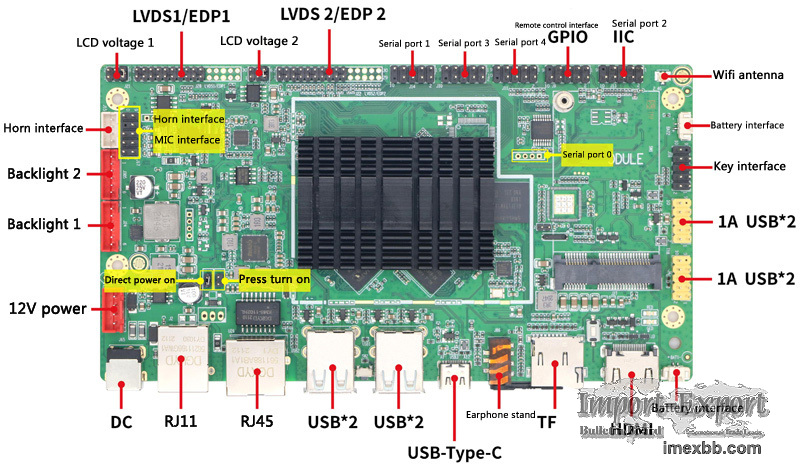 Customizatable Android Embedded Computer Board RK3288 Motherboard mainboard