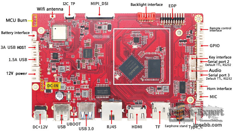 RK3566 Android 10 development motherboard industrial level PCBA board