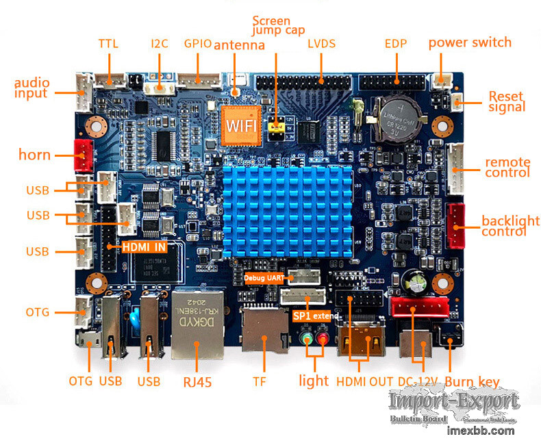 Rockchip CPU 3368 Android Motherboard for Entry Door Phone Face Recognition