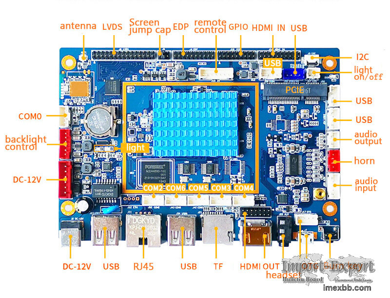 RoRK3368 Android Motherboard AI Solution for Parking Equipment System