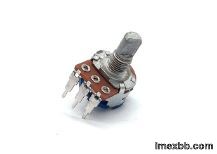 150V AC 500k Potentiometer With Switch 15mm 3 Position Mixer Console