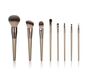 Personalized Cosmetic Makeup Brush Set Face 8PCS Champagne Gold Soft Dense 