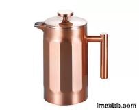 U-Bonds Luxury French Press Pot Rose Gold Stainless Steel Double Wall Frenc
