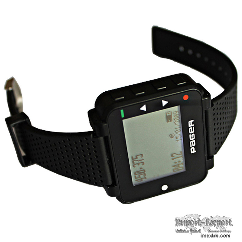 Alpha watch pager beeper wireless call system Pocsag wrist receiver