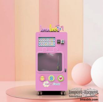 Multiple Payment Fairy Floss Vending Machine Remote Control Cotton Candy Ve