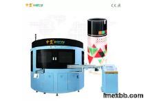 Centrifugal Tube 4 Color Automatic Screen Printing Machine With Varnishing