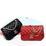 Leather Fashion Women's Bag New Trend Line Diamond Chain Bag 