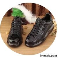 Men's Shoes New Fashion Casual Shoes Summer Breathable Top Layer Leather Cr