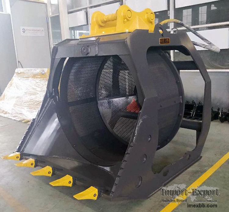 MONDE excavator rotary sieve bucket