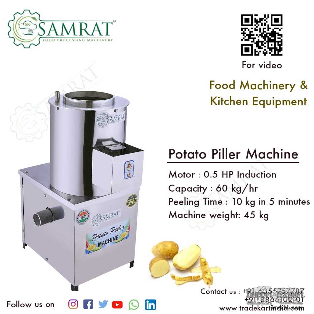 Potato piller machine