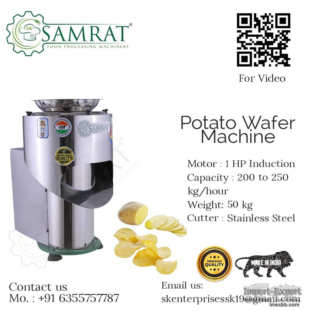 Potato wafer machine