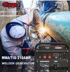 25L Petrol Welding Generators 250A Gas Powered Medium Frequency PMG