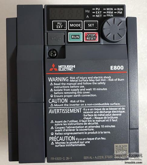 Mitsubishi FR-E820-2.2K-1 inverter adopts metal shell and long-life compone