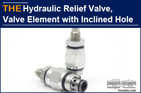 AAK Hydraulic Relief Valve, Valve Element with Inclined Hole