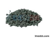 Playground Color Rubber Granules Grey EPDM Content 20% DIN EN 1183-1