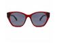 Red Color Transparent Cat Eye Acetate Frame Sunglasses For Women Uv400 Prot
