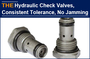 AAK Hydraulic Check Valves, Consistent Tolerance, No Jamming