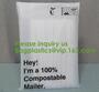 Compostable Mailer bags, Corn starch Apparel Garment Packing Bags, PLA Cour