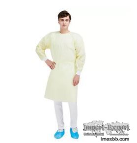 Single Use Medical 18-60gsm Protective Isolation Gown