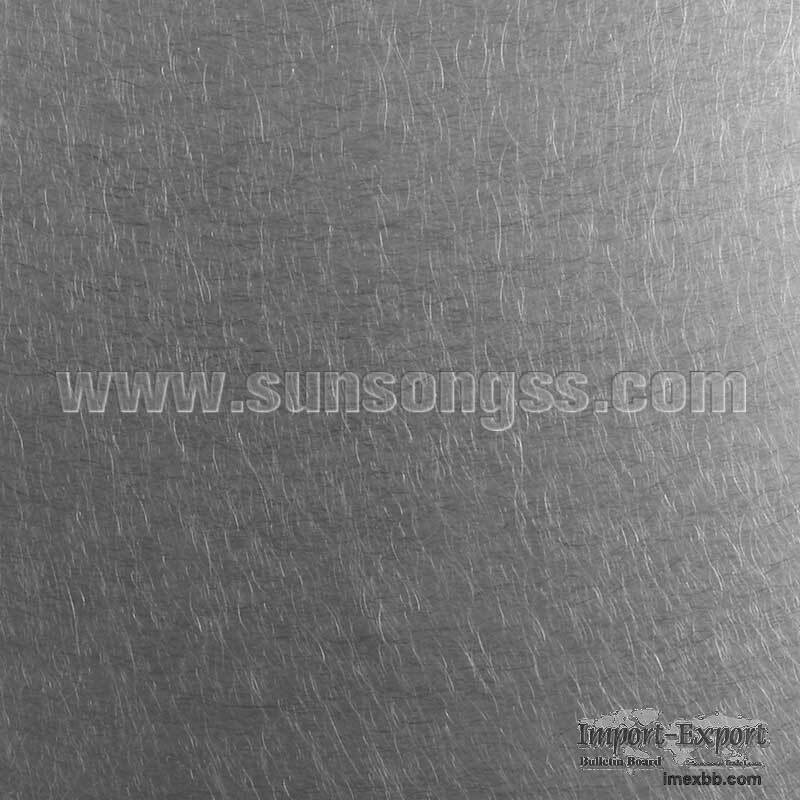 Decorative Black Stainless Steel Sheet with Vibration        