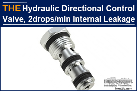 AAK hydraulic directional control valve with internal leakage of 2drops/min