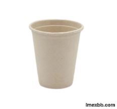 Natural Color Sugarcane 350ml Bagasse Cups 12oz With Lid