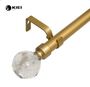 28mm Metal Curtain Pipe With Acrylic Ball Shape Finials Extendable From 28-